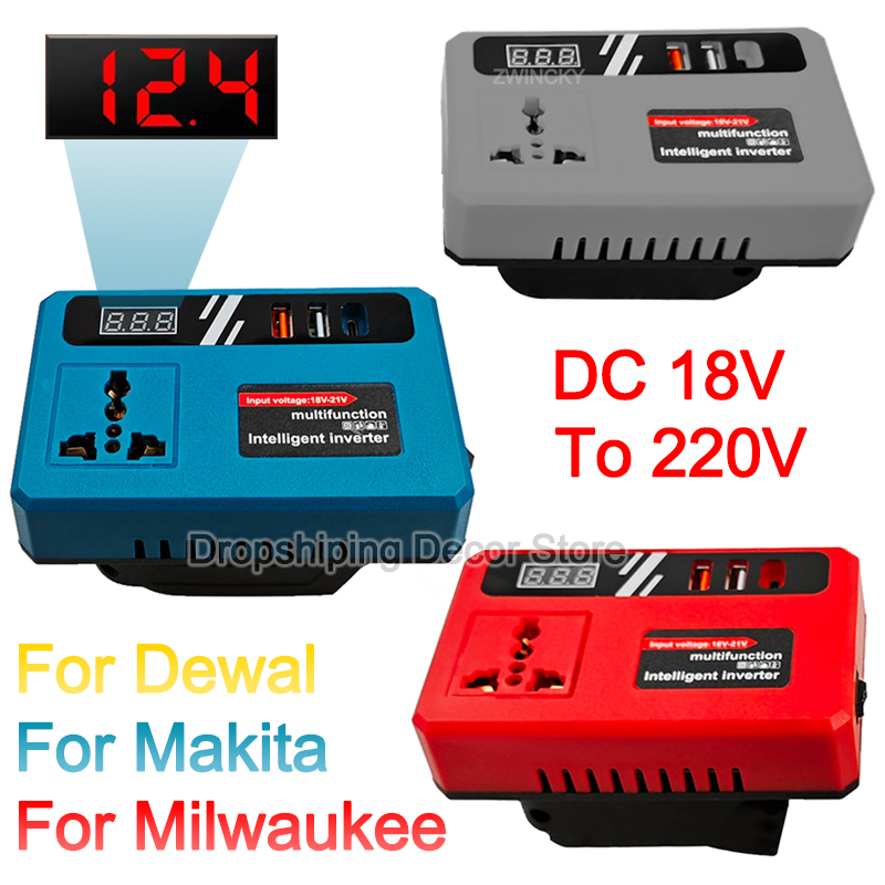 Outdoor Power Usa - Omvormer DC 18V Naar 220V Inverter