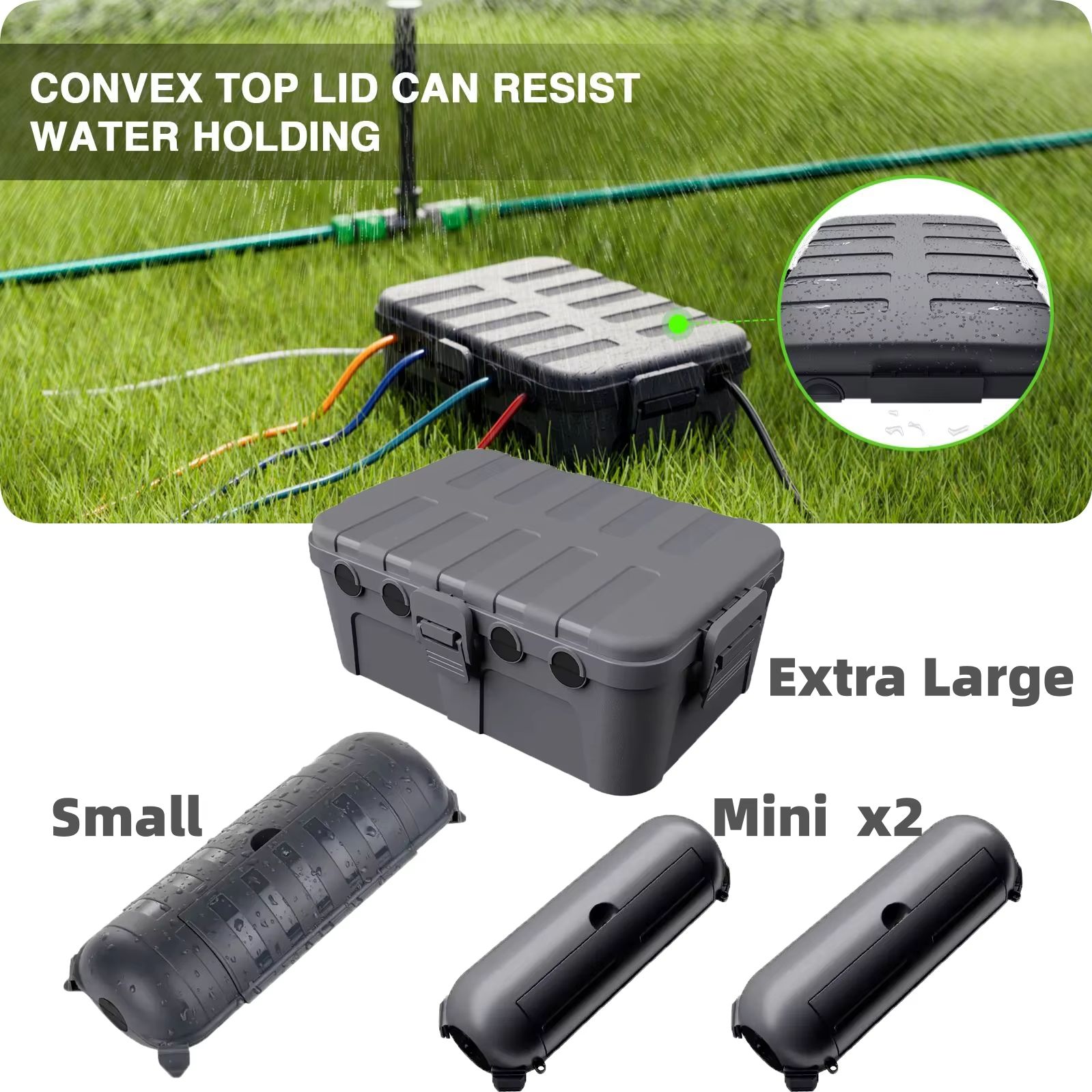 Outdoor Power Adapter - Grote weerbestendige buiten elektrische kabelafdekkingen voor