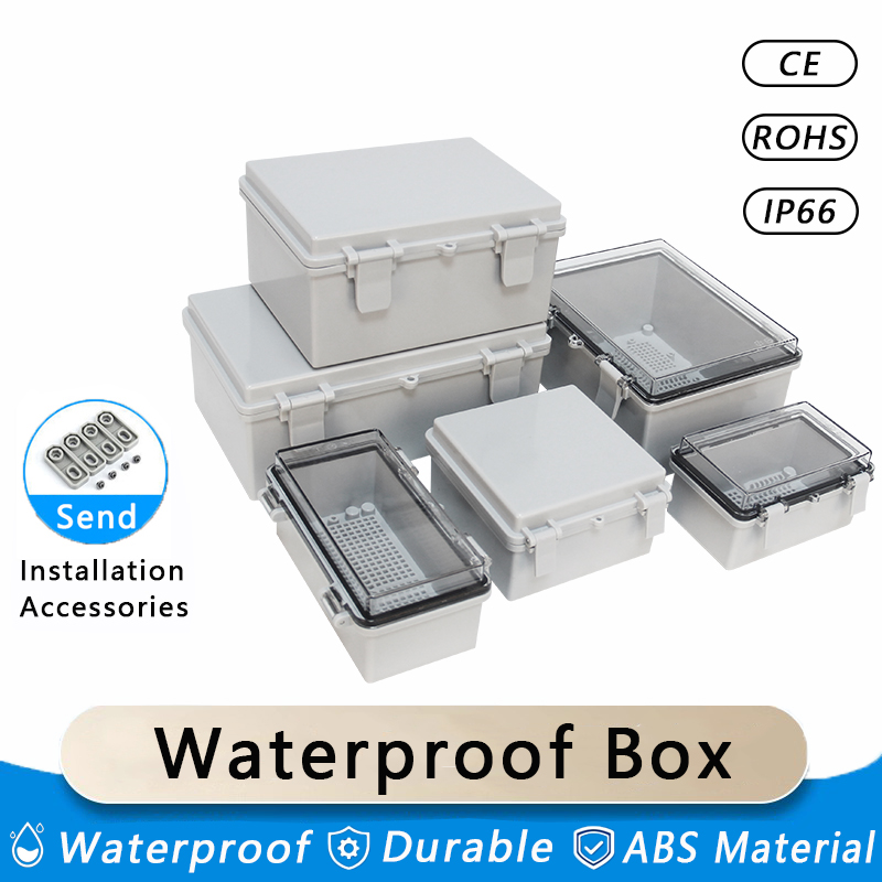 Outdoor Power Distribution Box - IP66 waterdichte elektrische aansluitdoos ABS kunststof