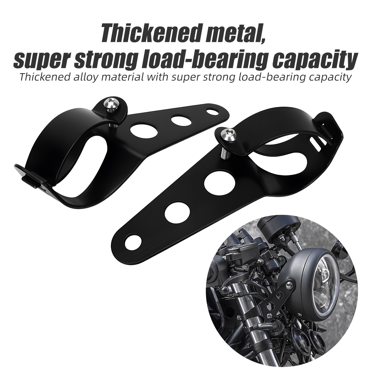 Outdoor Power Usa - Universele Motorfiets Koplamp Mount Bracket 28-36mm