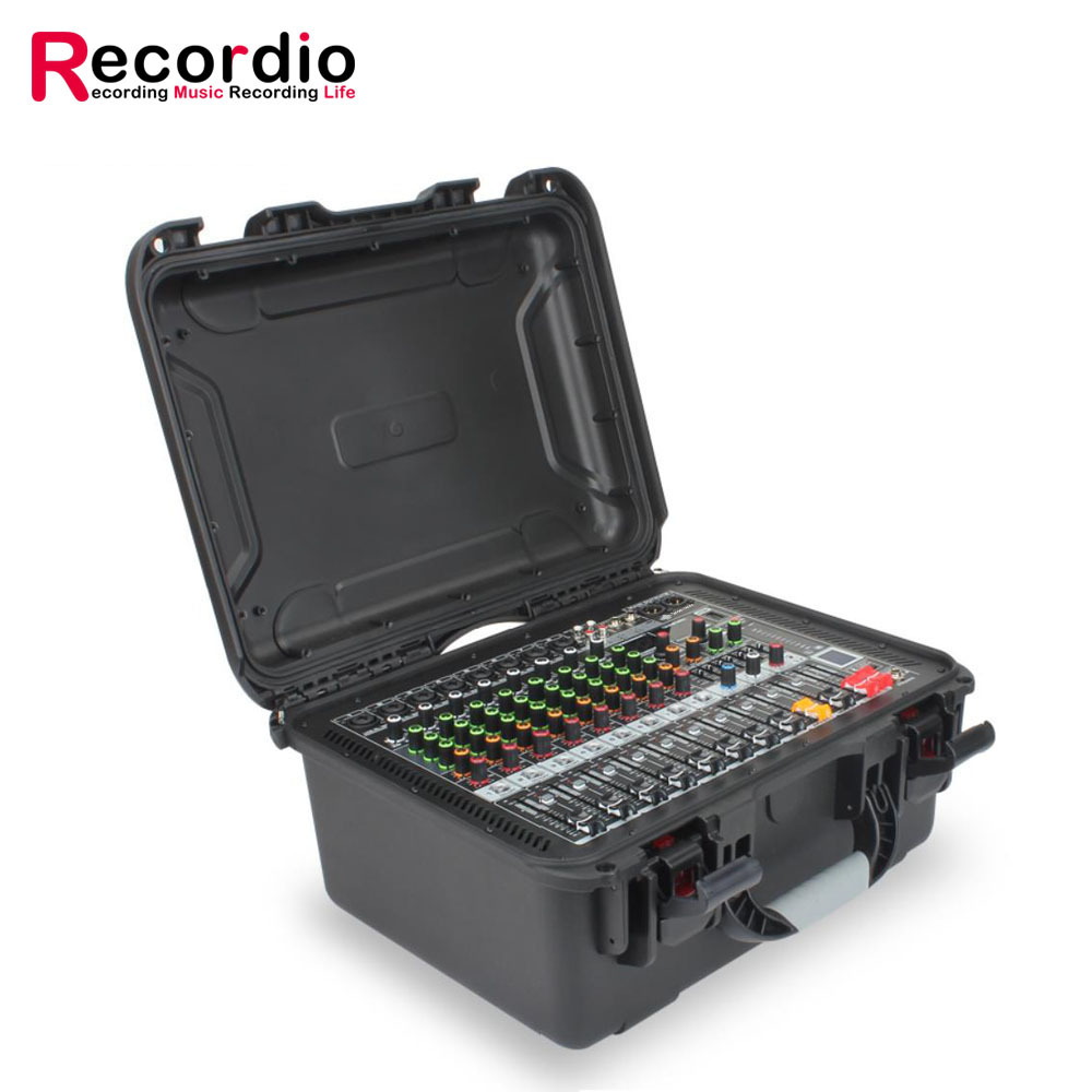 Outdoor Power Amplifier - GAX-HM80 professionele dj-vluchtmixer 8-kanaals harde mixerbehuizing