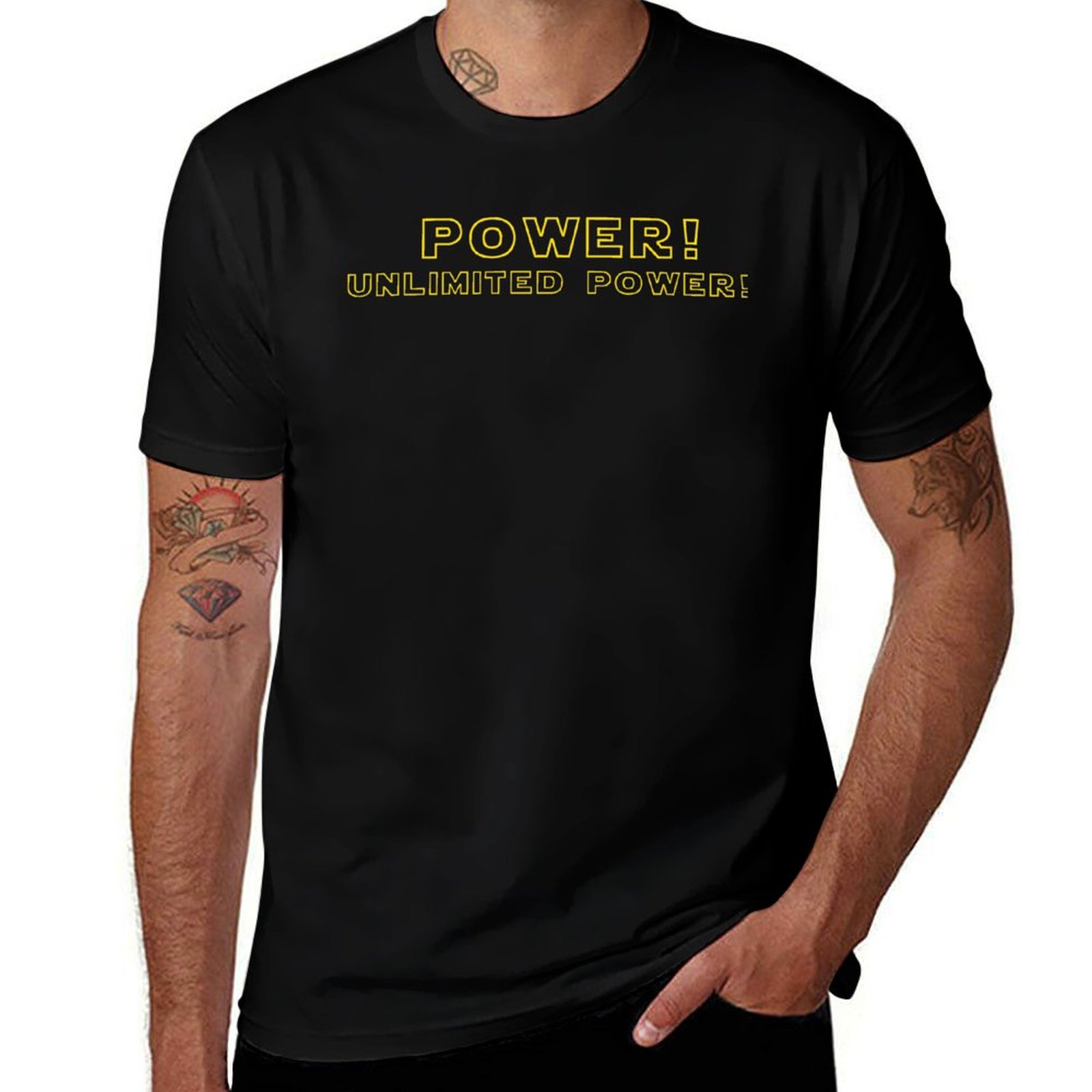 Outdoor Power Unlimited - Kracht! Onbeperkte kracht! T-shirt voor buitenwerk,