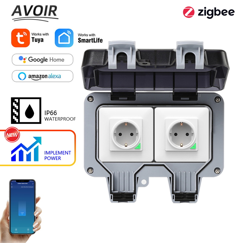 Outdoor Power Usa - Avoir Tuya Zigbee Stopcontacten IP66 Waterdichte