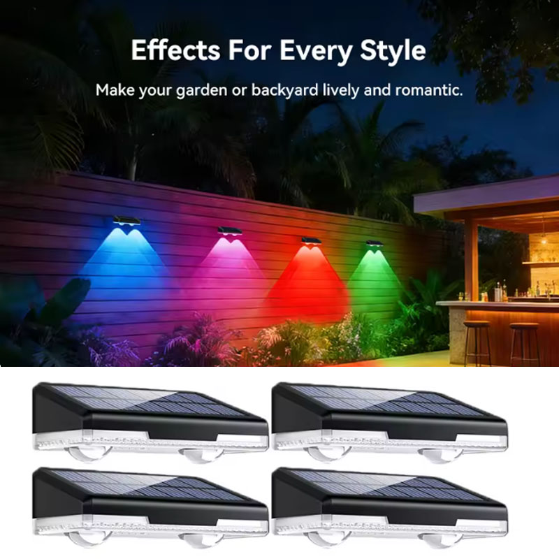 Outdoor Power Washer - Zonne-aangedreven waterdichte buitenmuurverlichting, automatische schemer-tot-dageraad-sensor voor