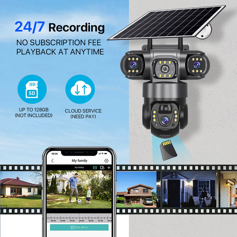 Buitencamera met 3 lenzen, 3 s - Outdoor Power G Motion recensie en prijs