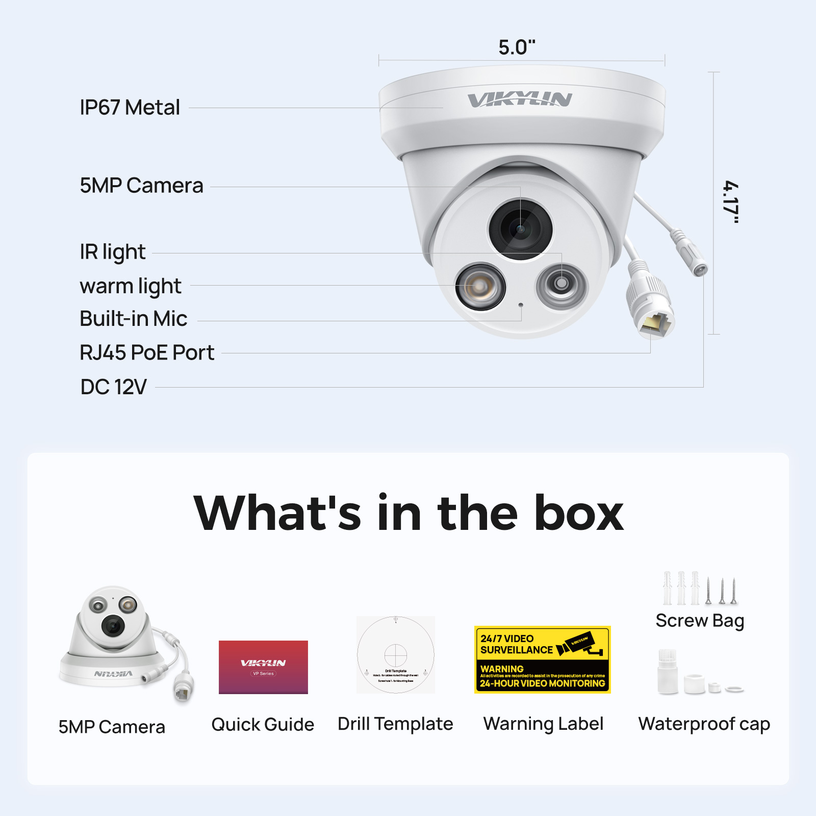 VIKYLIN 5MP Smart Dual Light I - Outdoor Power G Motion recensie en prijs