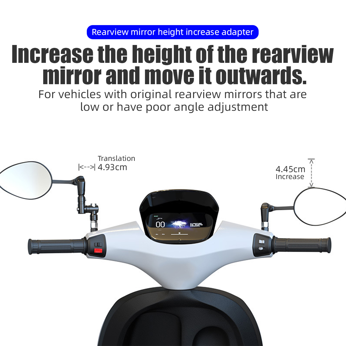 Motorfiets spiegelhouder motor - Outdoor Powersports recensie en prijs