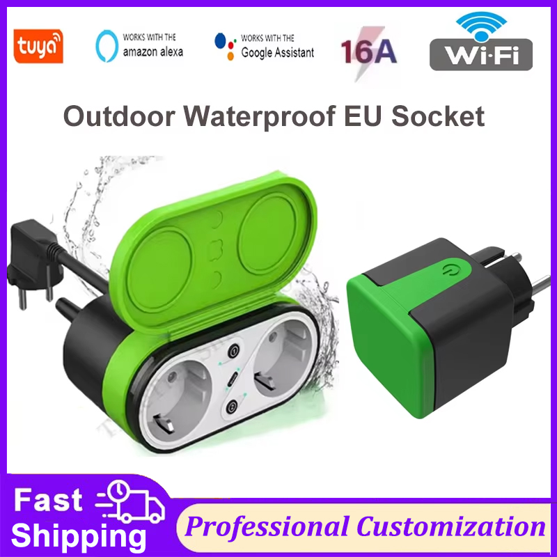 Tuya EU 16A Wifi Slimme Buiten - Outdoor Power Adapter recensie en prijs
