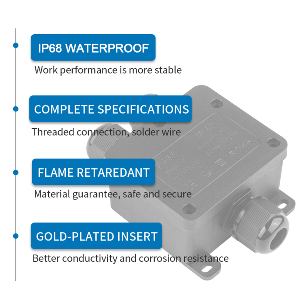 IP68 waterdichte aansluitdoos  - Outdoor Power Distribution Box recensie en prijs