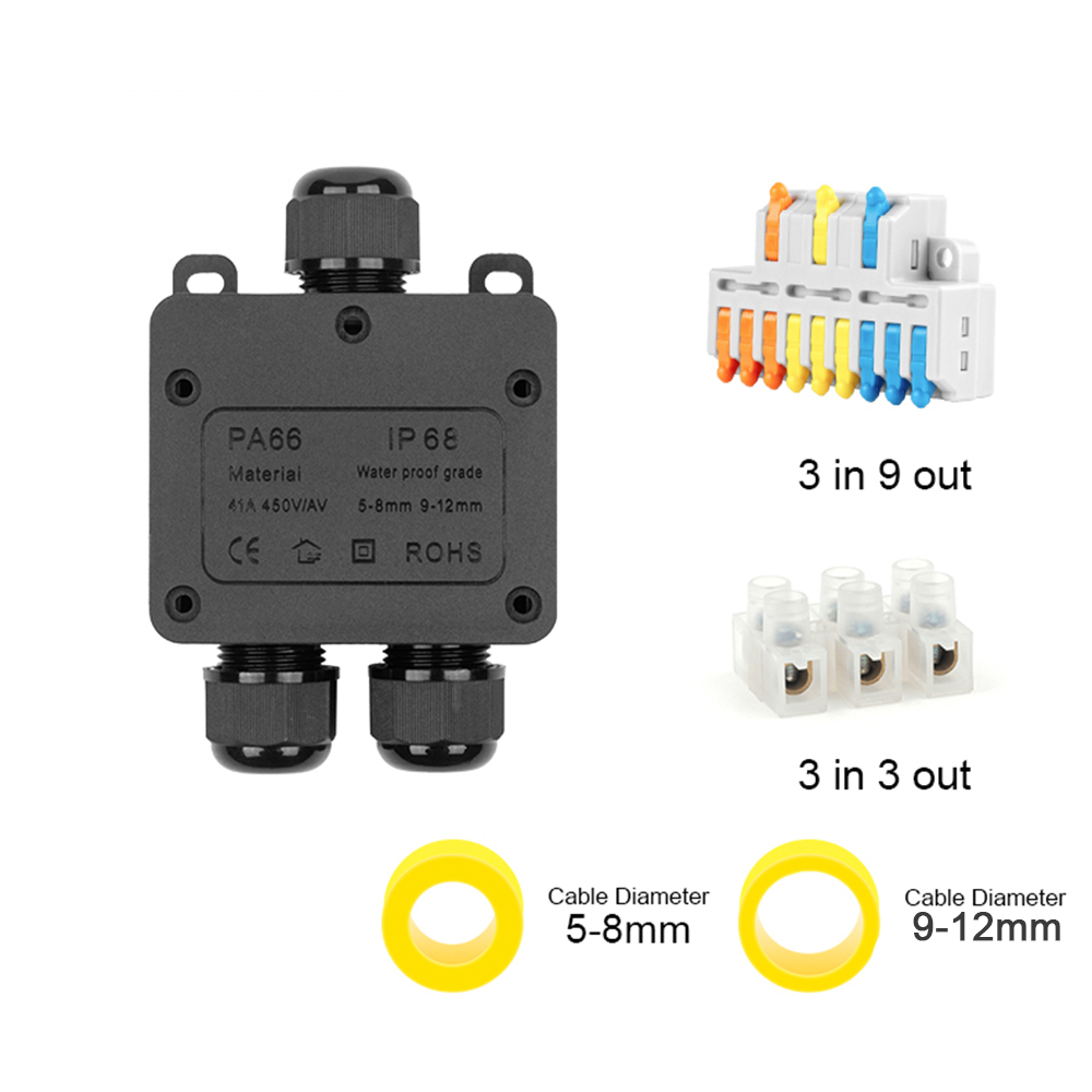 IP68 waterdichte aansluitdoos  - Outdoor Power Distribution Box recensie en prijs