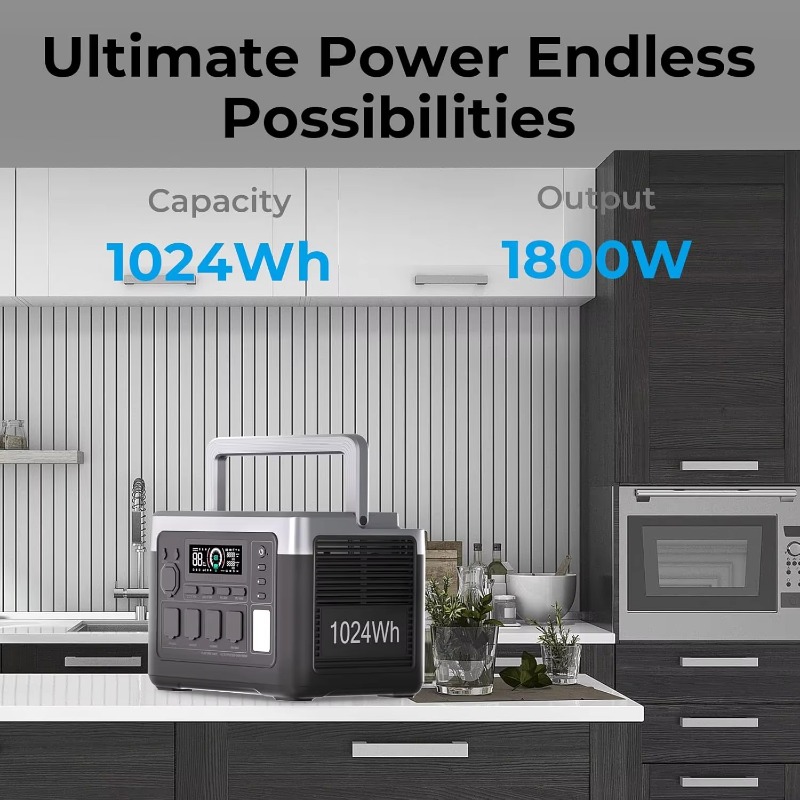 EU USA Warehouse 1800W 1024Wh  - Outdoor Power Usa recensie en prijs